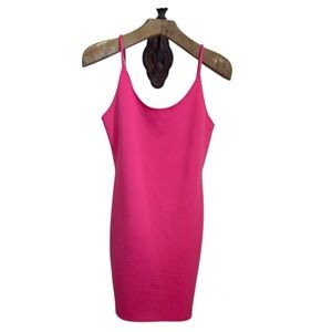 Love J Hot Pink Dress 90’s Y2K hot pink body con